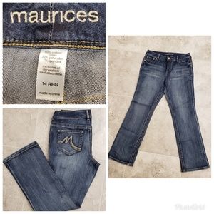 Maurices Sz 14 boot cut jeans
